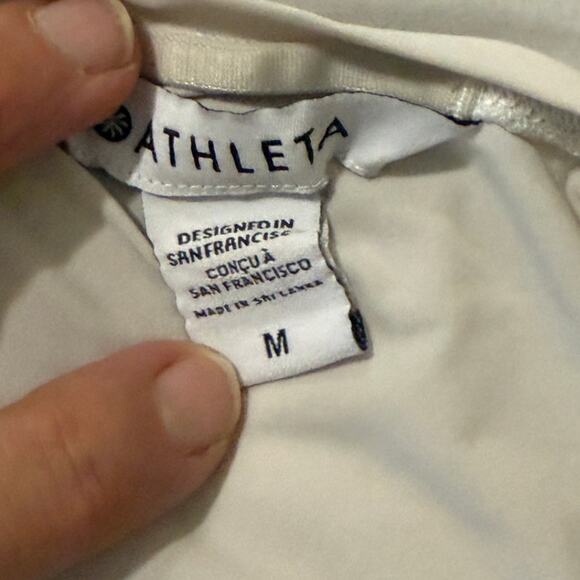 Athleta Ultimate Train Top - Medium White - Picture 3 of 3